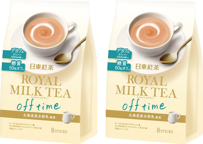 日東紅茶 off time 皇家奶茶, 9g, 8個裝, 2組