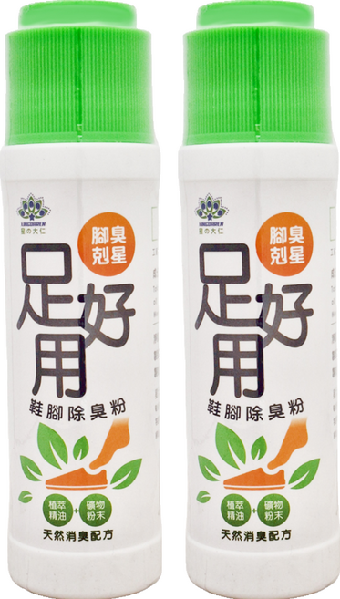 XINGDAREN 星大仁 足好用鞋腳除臭粉 尤加利 24S, 100g, 2瓶