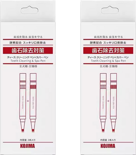 KOJIMA PETS 潔牙筆 5ml + 美牙筆 5ml, 白色, 2組