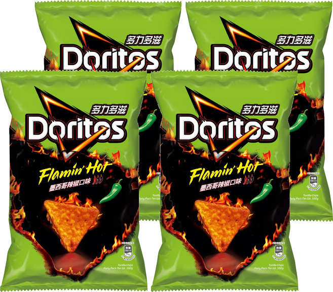 Doritos 多力多滋 墨西哥辣椒口味玉米片, 102g, 4個