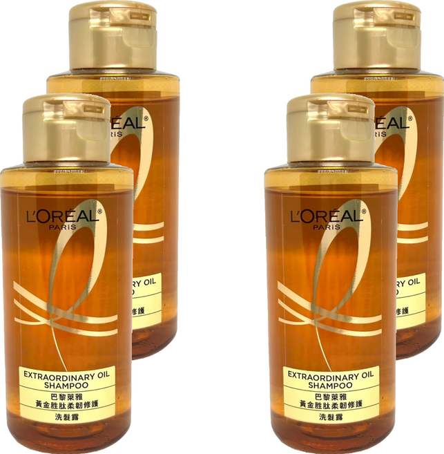 L'OREAL PARiS 巴黎萊雅 黃金胜肽柔韌修護洗髮露, 100ml, 4瓶