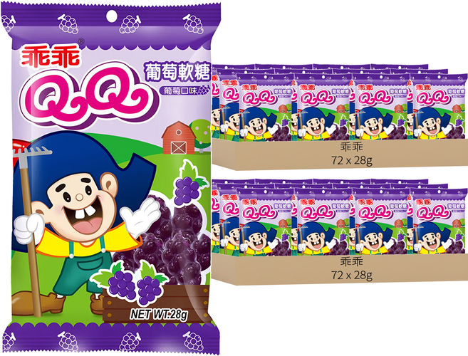 乖乖 QQ葡萄軟糖, 28g, 144包