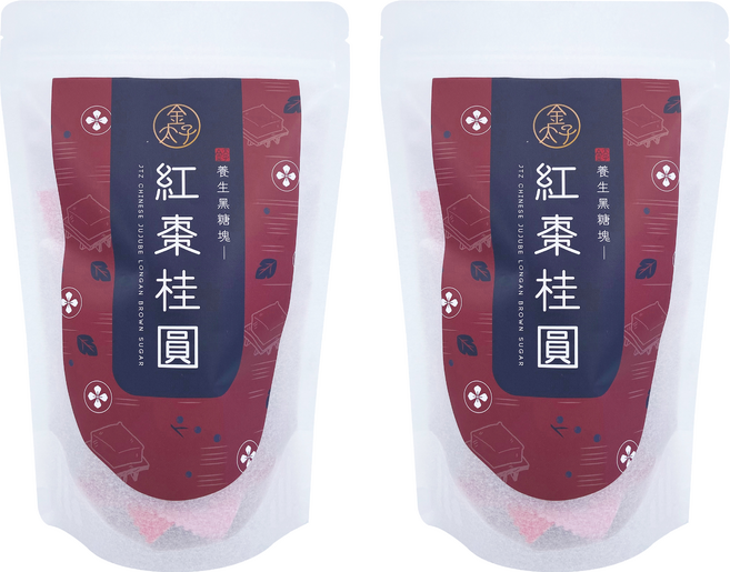 金太子 養生黑糖塊 紅棗桂圓, 35g, 2個, 7個裝