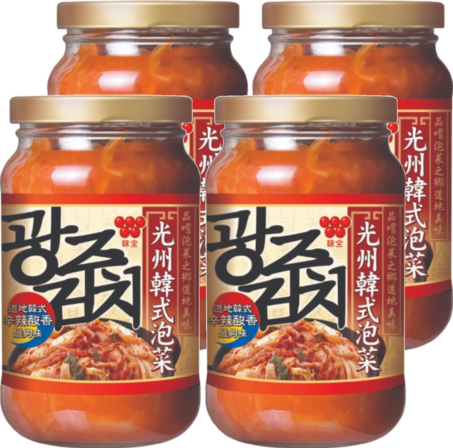 味全 光州韓式泡菜, 350g, 4個