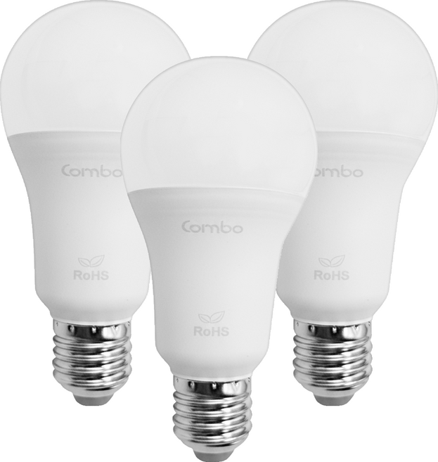 萊廷照明 17w 燈泡 e27, 黃光, 3個