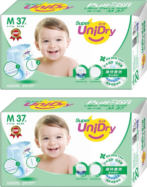 UniDry 優力寶 優力褲/尿布 6~11kg, M, 74片