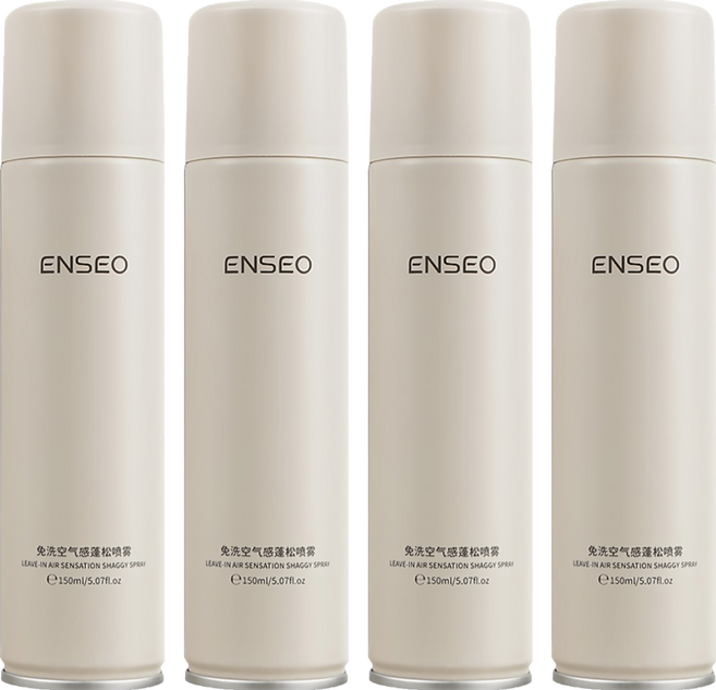ENSEO 免洗蓬鬆噴霧 白瓶, 150ml, 4瓶