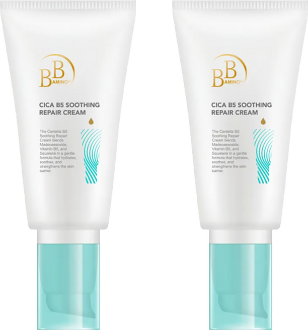 BB AMINO 科研 積雪草B5安撫修護清透乳霜, 2件, 50ml