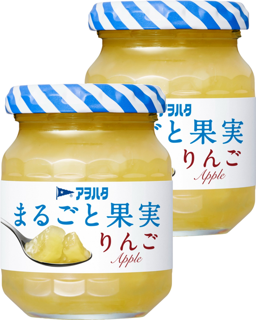 Aohata 蘋果果醬 無蔗糖, 125g, 2個