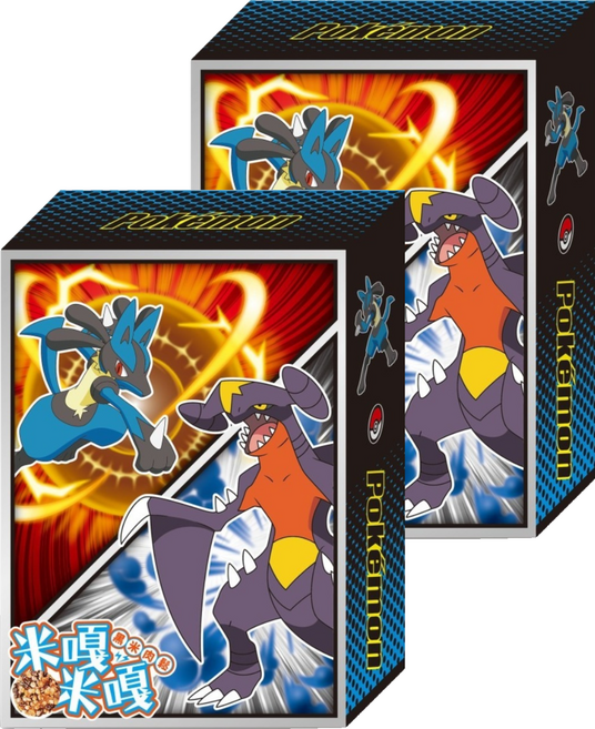 PoKeMoN 寶可夢 米嘎米嘎 黑米肉鬆 路卡利歐&烈咬陸鯊, 65g, 2個
