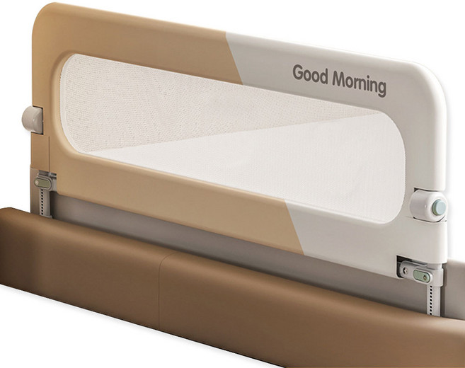 便利折疊式床邊護欄 防摔圍欄 1.8m, 棕色