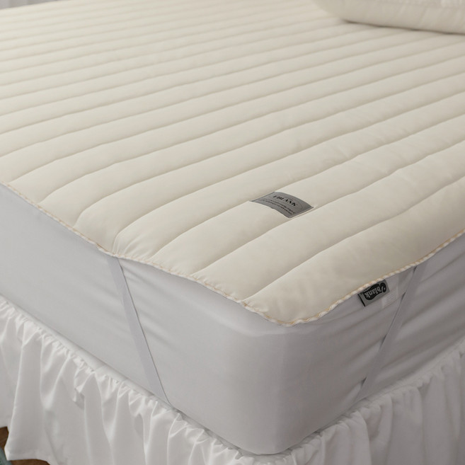 이블랑 국내 제조 아르떼 알러지케어 멜로형 침대패드, 07 바닐라크림