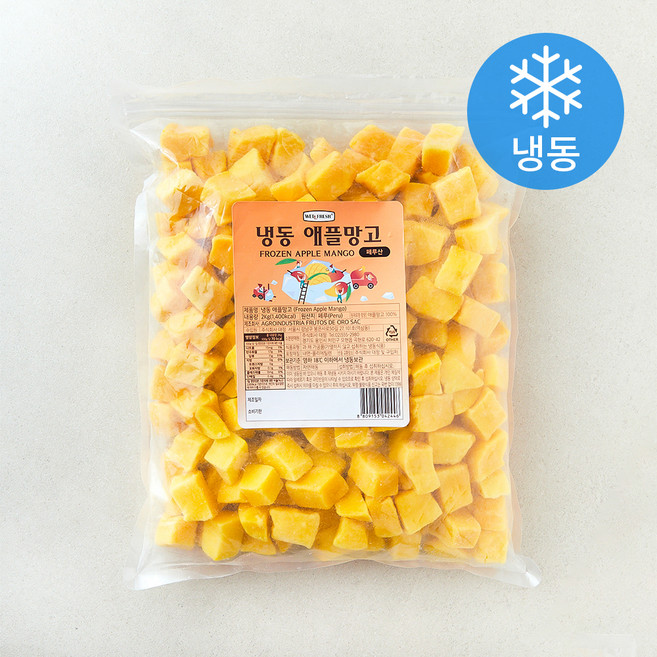 웰프레쉬 페루산 애플망고 (냉동), 1개, 2kg