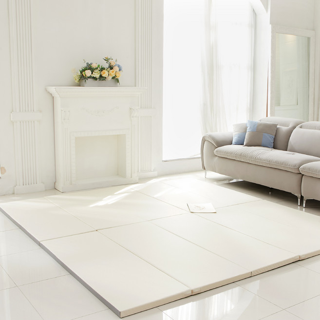 키즈아이유아안심폴더매트일반형5단, 크림아이보리