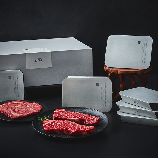 설성목장 무항생제 인증 설성한우 1등급 명품 스테이크 세트 2kg (냉장), 1세트