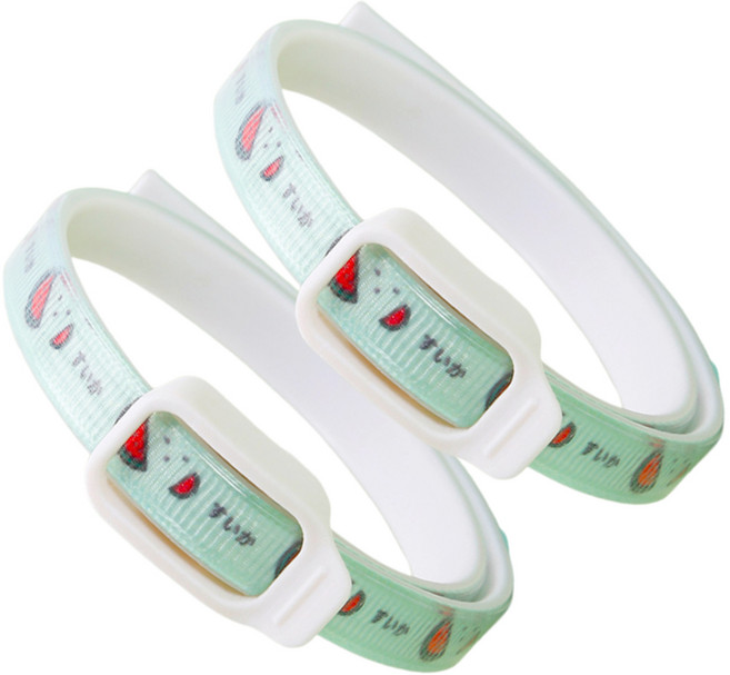 둥둥펫 반려동물 에센셜 목걸이, 그린, 2개