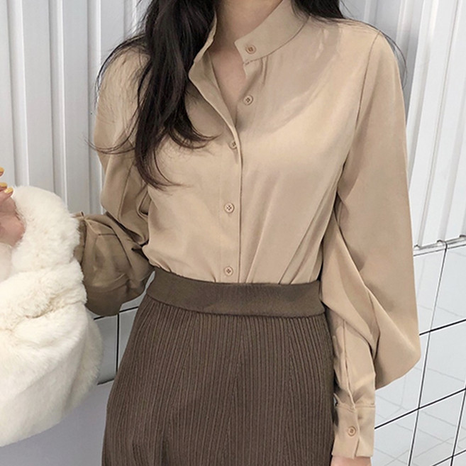 TANIZ Kats 女款無領氣球泡泡袖上衣