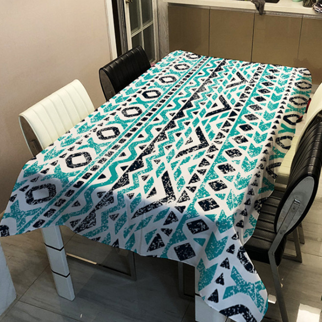 알럽홈 랜덤 패턴 프린팅 스퀘어 홈 테이블 커버, TYPE17, 100 x 140 cm, 1개