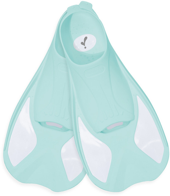 It's Life  布魯塔 自由潛水 短蛙鞋 + 網狀收納袋 + 蛙鞋撐 2入組, 純薄荷