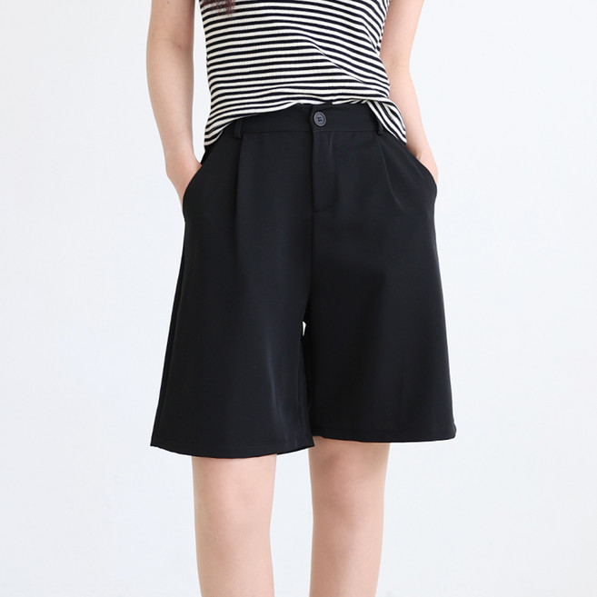 Dotif 女款 Louis 抓褶半鬆緊腰頭西裝褲 P24SS1-A0402