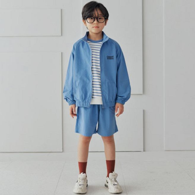 바브키즈 아동용 냉감 통기성 CF 집업 상하의 세트