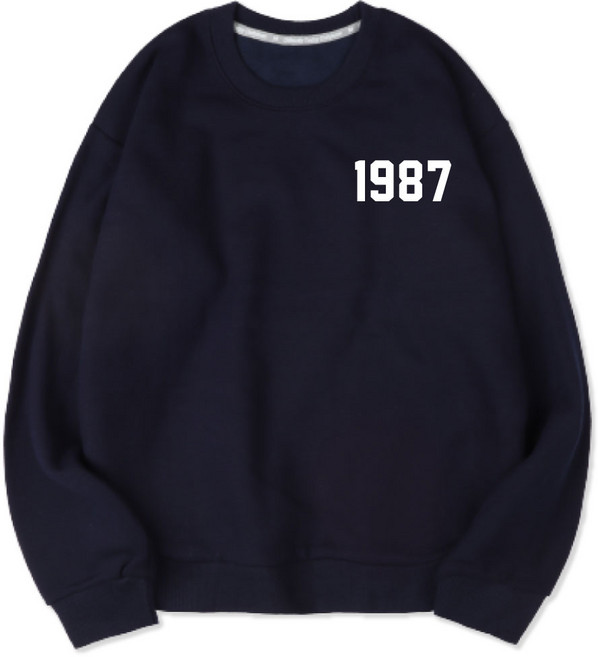 VENHIT 1987寬鬆柔軟刷毛大學T