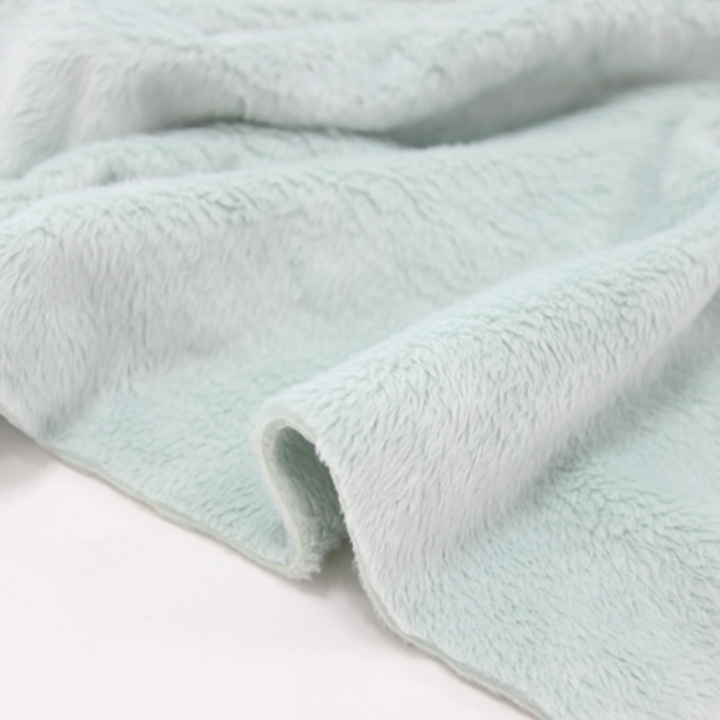 릴리패브릭 라네쥬 부드러운 털원단 양면 극세사 담요 강아지옷 소품 원단, 민트, 1개