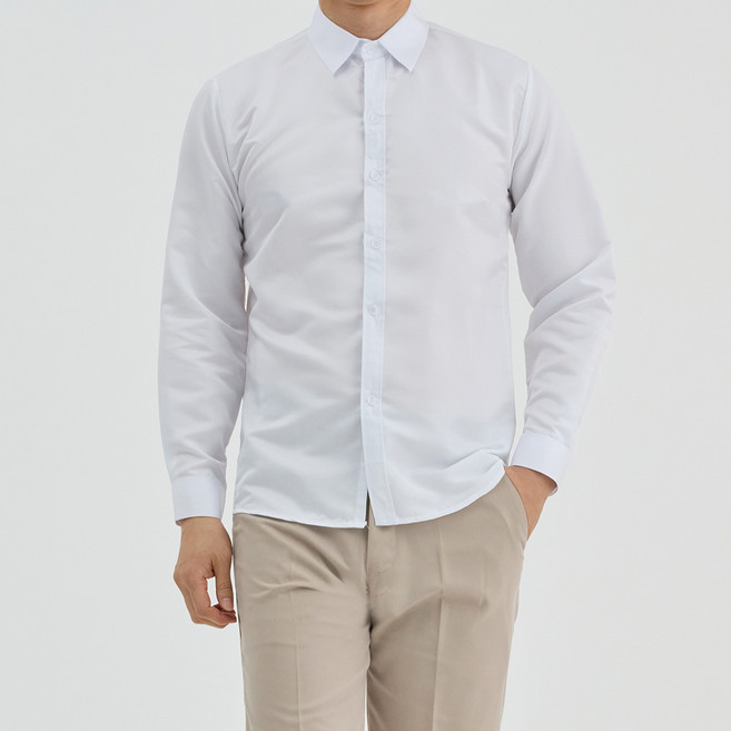 Elsso 男士修身輕薄長袖襯衫
