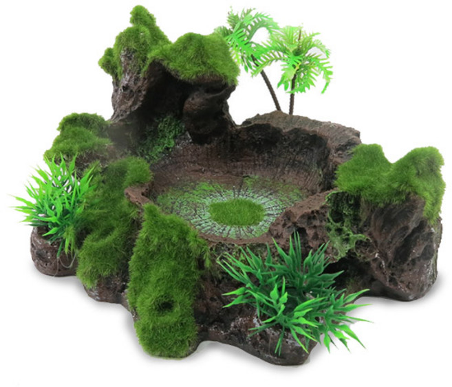 아쿠아비 수족관 옹달샘 돌장식 F25507, 1개