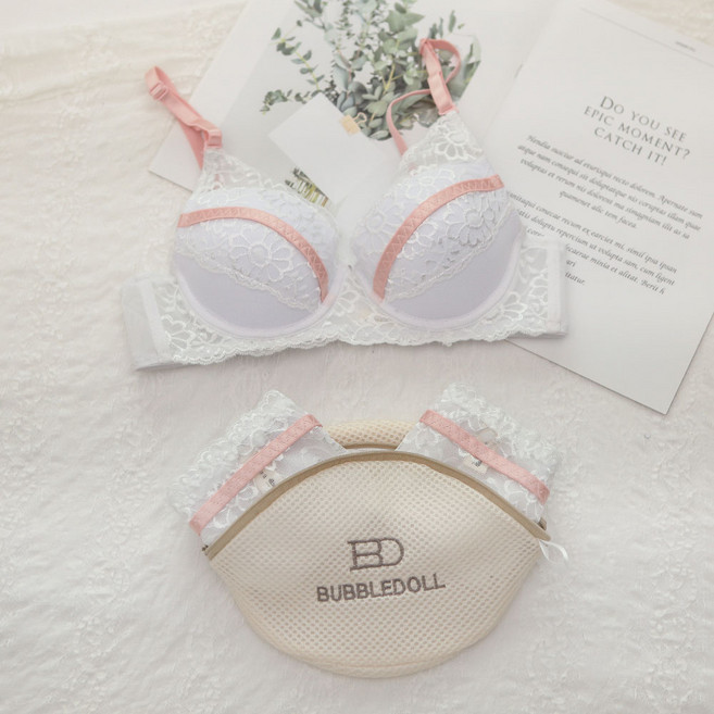 GLAM GONGGAM Bijou 鋼圈內衣 + 內褲 2件 + 洗衣袋組合