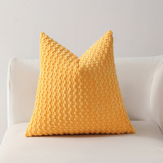 솜니아레 코듀로이 버블 소파 쿠션 커버, 06 옐로우, 1개