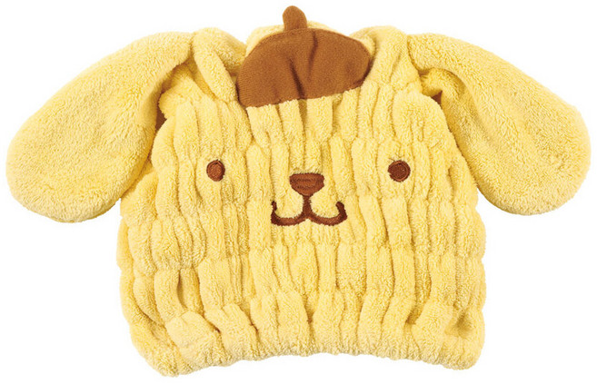 스케이터 TOC11 입체캐릭터 극세사 드라이 터번, 폼폼푸린, 1개