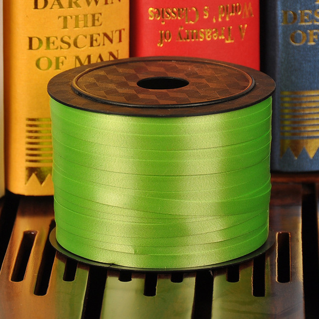 마켓피아 다용도 포장 리본 선물 장식 작업노끈 0.5cm x 90m, 과일 그린, 2개