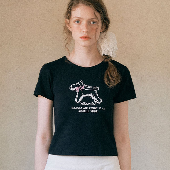 rolarola 女款 ROLA RIBBON PUPPY T-SHIRT