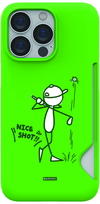 JUST4YOU 에스투비코퍼레이션 골프 스케치 슬림카드 휴대폰 케이스