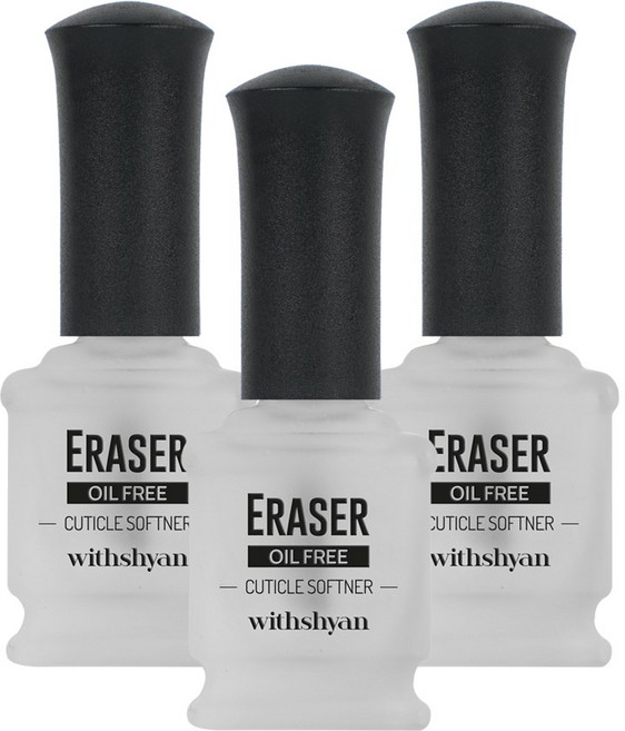 위드샨 이레이저 큐티클 리무버, 15ml, 3개