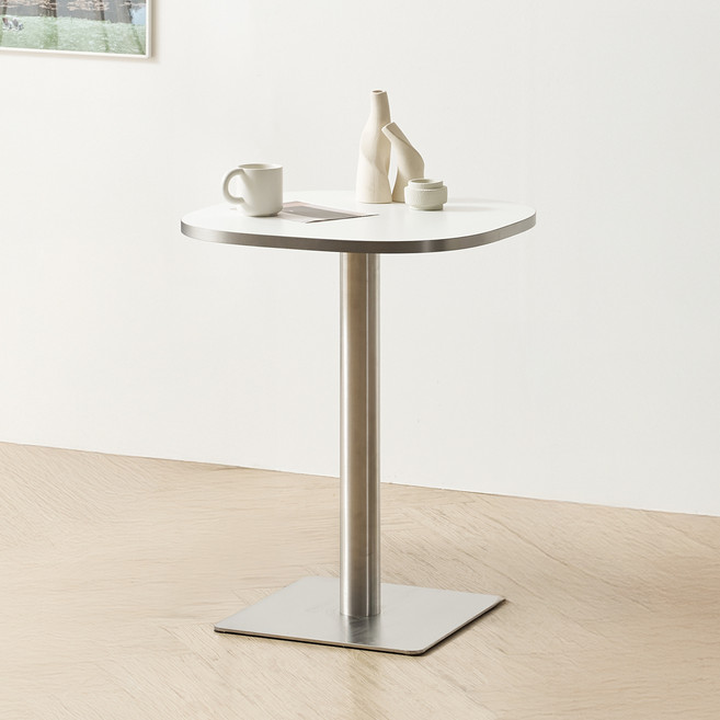 한샘 올데이 둥근사각 테이블, 화이트