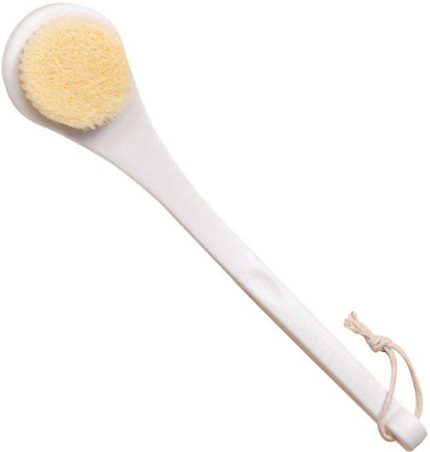 놀자리빙 프리미엄 샤워 바디브러쉬, 화이트, 1개