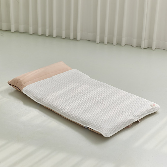 헬로하이주 유아용 샤벳쿨 여름 어린이집 낮잠 냉감 쿨매트 밴딩형, 화이트, 1개