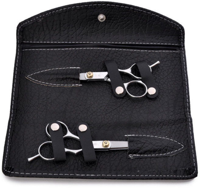 전문가용 미용가위 2p + 파우치 세트, 1세트