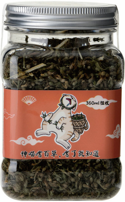 神喵嚐百草 頂級粗切有機貓草, 大, 360ml, 1罐