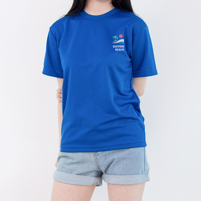 험블스튜디오 여성용 썸머비치 로고 냉감 반팔 티셔츠 IMUD_87_300