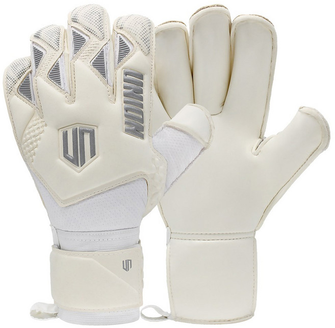 GKUNIONKOREA MG Pro Guncut 守門員手套組 UN2507-012, 白銀色, 1雙