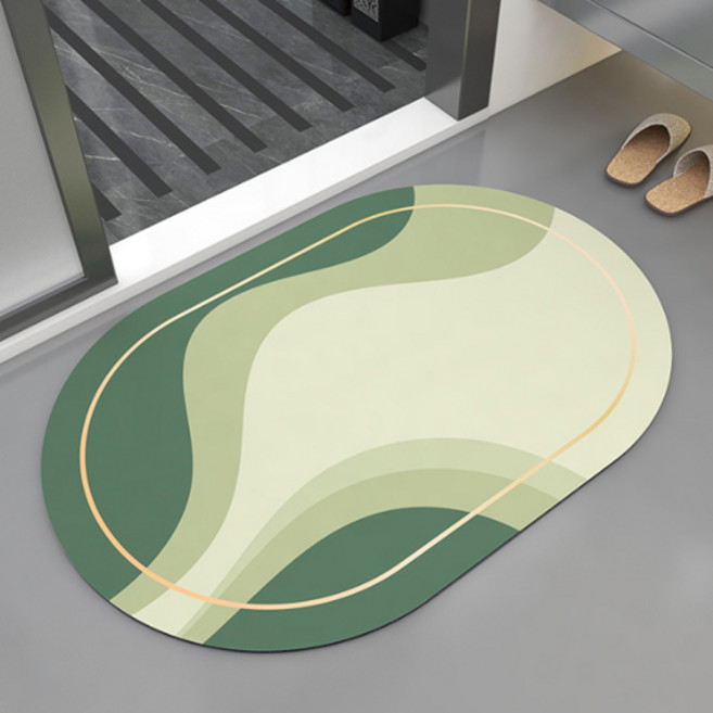 미니멀 컬러 웨이브 뽀송 매트 S, 그린