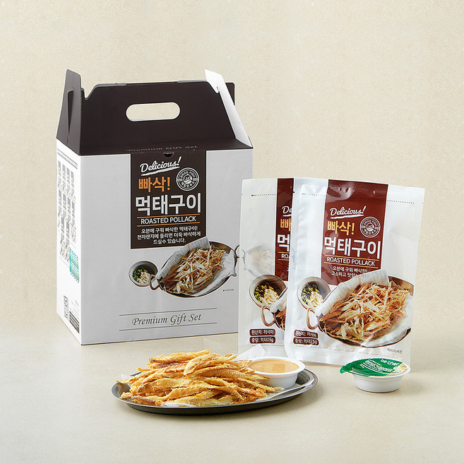 해맑은푸드 빠삭먹태구이 25g x 10개 + 청양간장마요 소스 30g x 10개 세트, 550g, 1세트