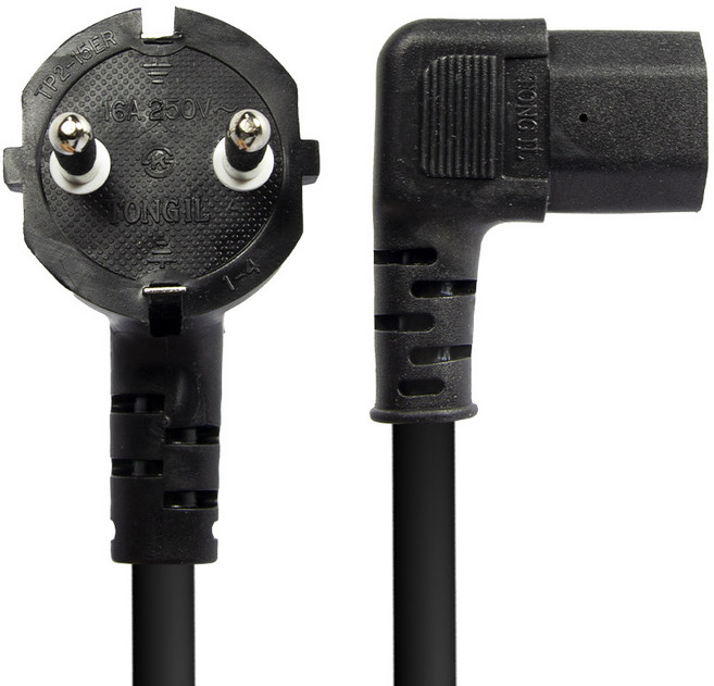 soltop 韓國製 彎頭 高容量 16A PC電源插頭 電源線 SOLTOP-055, 3m, 1個