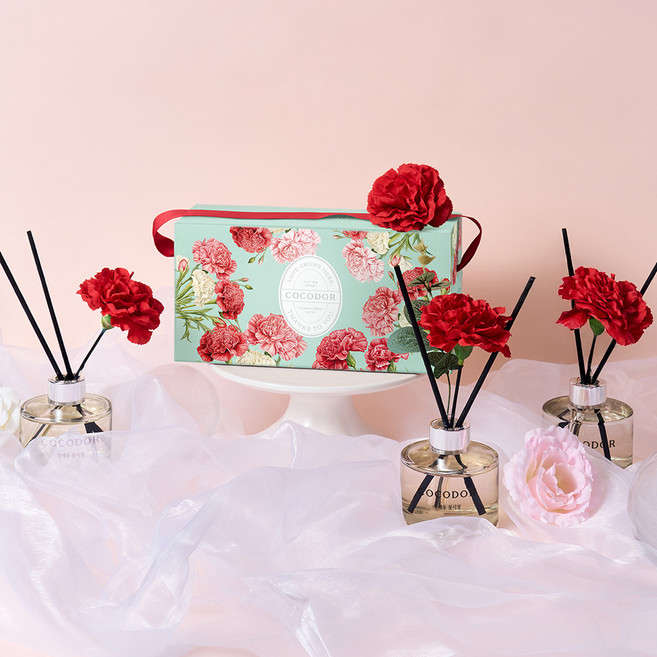 코코도르 카네이션 디퓨저 120ml, 3개, 양재동 꽃시장