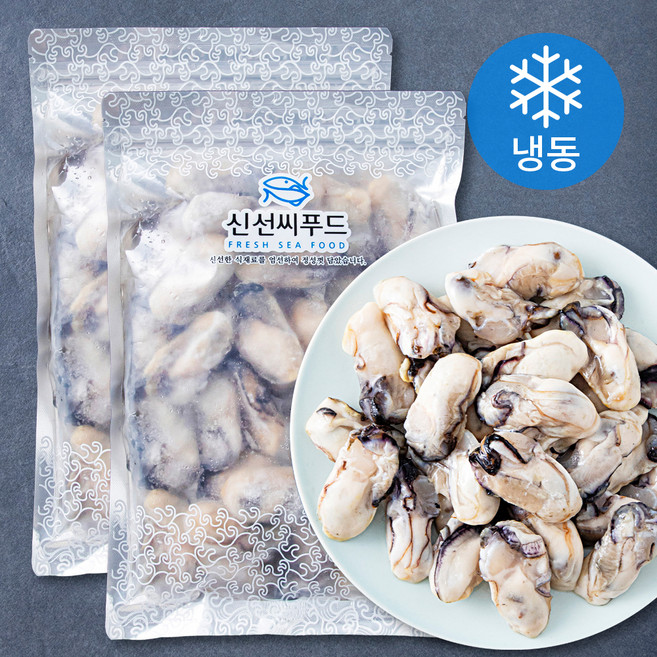 신선씨푸드 냉동굴 (냉동), 500g, 2개