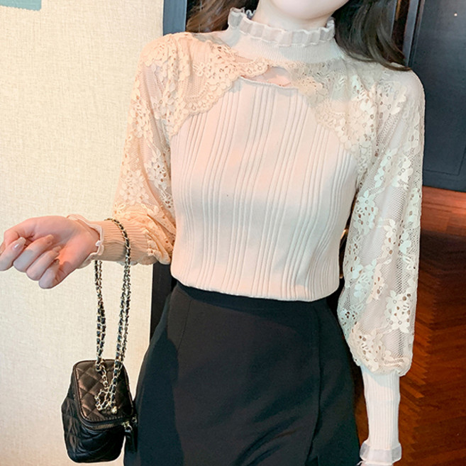 LUNA GIRL Easting 高領襯衫