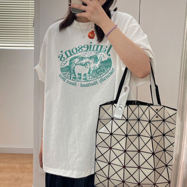 여성용 맙소샵 시크 프린팅 여자 반팔 티셔츠 RK_1003